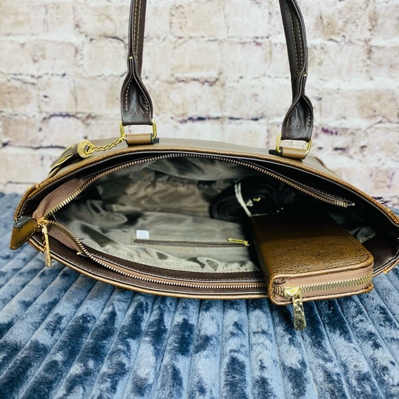 Mari Brown leather wallet set bag - Picture 6 of 8